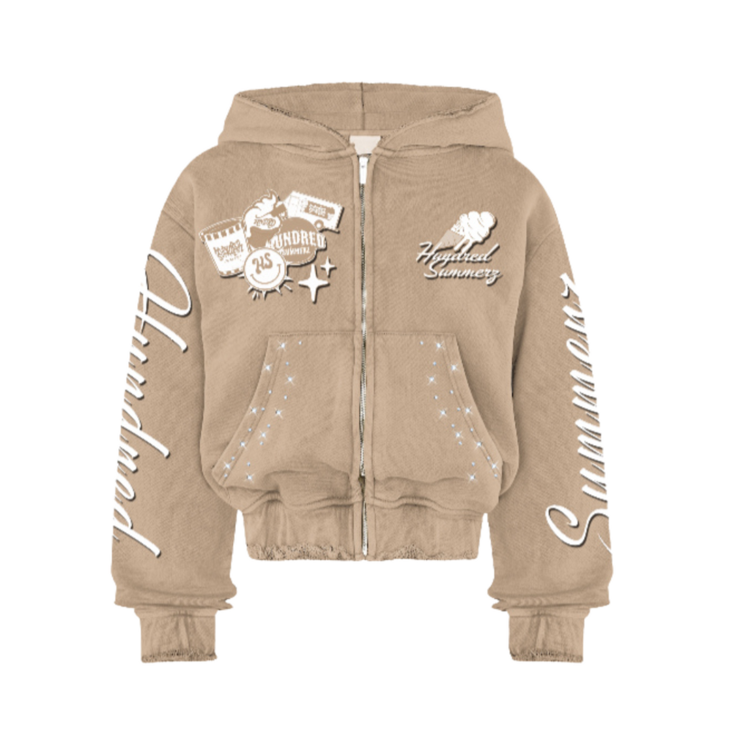 Hundred Girlz Hoodie "Brown"