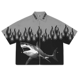 Swimming with the sharks zip up tees