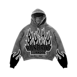 Up In Flames Hoodie (Grey)